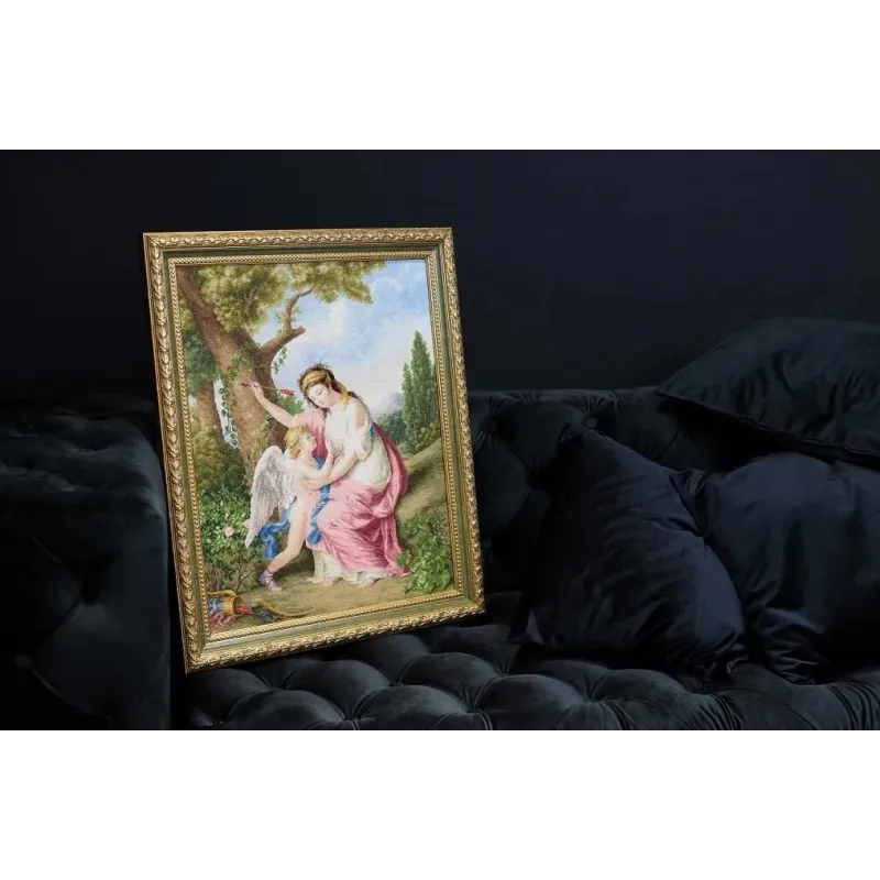 Zählstickerei-Set "Frau und Amor. 1792" 41x51,8 cm S/MK095