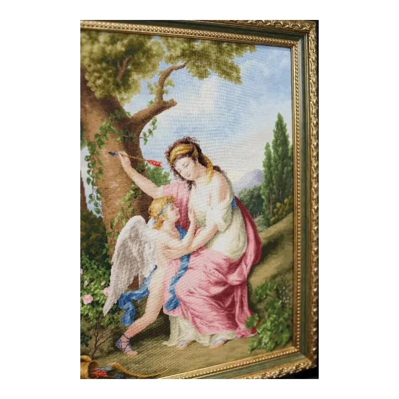 Counted cross stitch kit "Woman and Cupid. 1792" S/MK095