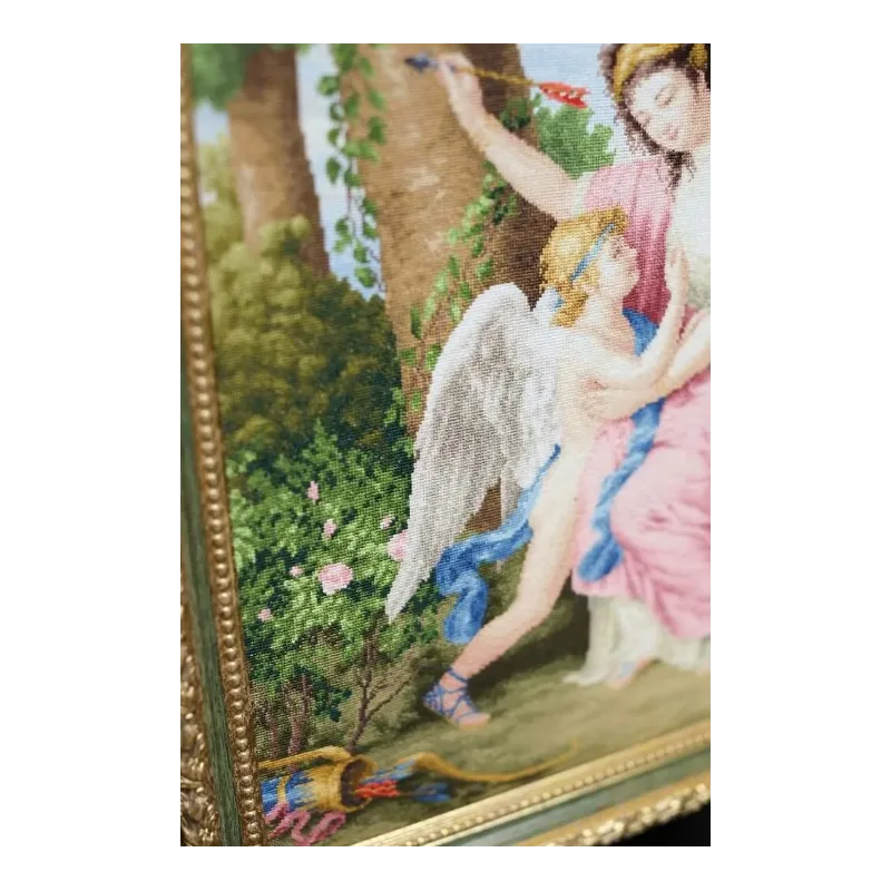 Набор для вышивания счетным крестом "Женщина и Купидон. 1792" 41x51,8 см S/MK095