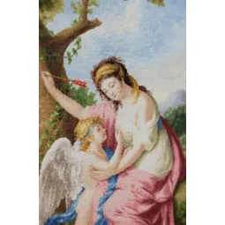 Counted cross stitch kit "Woman and Cupid. 1792" 41x51.8 cm S/MK095
