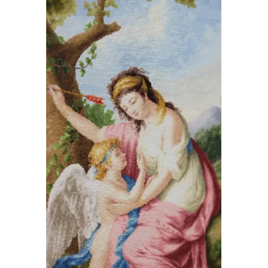 Набор для вышивания счетным крестом "Женщина и Купидон. 1792" 41x51,8 см S/MK095