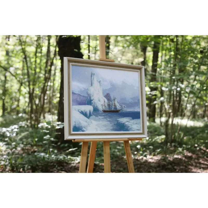 Набор для вышивания крестиком "Ледяные горы" 56.5x46.5 см S/MK099