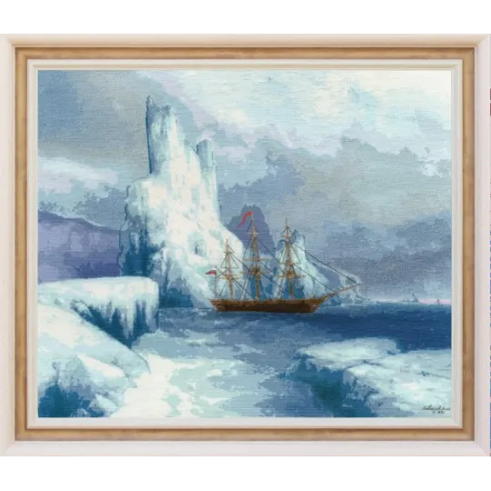 Kit de point de croix compté "Montagnes de glace" S/MK099