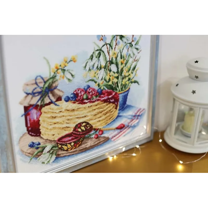 Counted cross stitch kit "My soul, Maslenitsa!" 30x25.7 cm S/SZH065