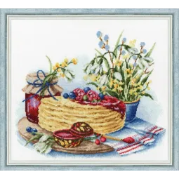 Skaičiuojamų kryželių siuvinėjimo rinkinys "Mano siela, Maslenica!" 30x25,7 cm S/SZH065
