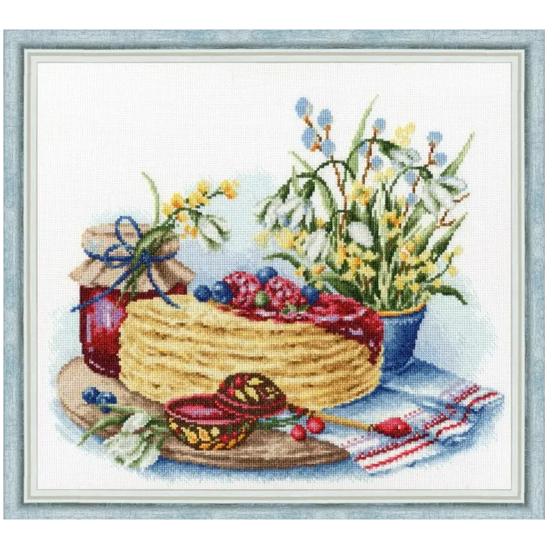 Counted cross stitch kit "My soul, Maslenitsa!" 30x25.7 cm S/SZH065