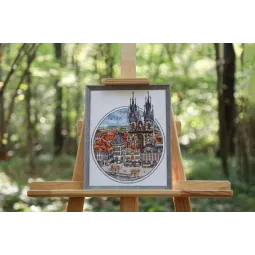 Counted cross stitch kit "Fabulous Prague" 21.5x25.8 cm S/GM059