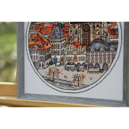 Counted cross stitch kit "Fabulous Prague" 21.5x25.8 cm S/GM059