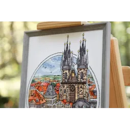 Skaičiuojamo kryželiu siuvinėjimo rinkinys "Pasakų Praha" 21.5x25.8 cm S/GM059