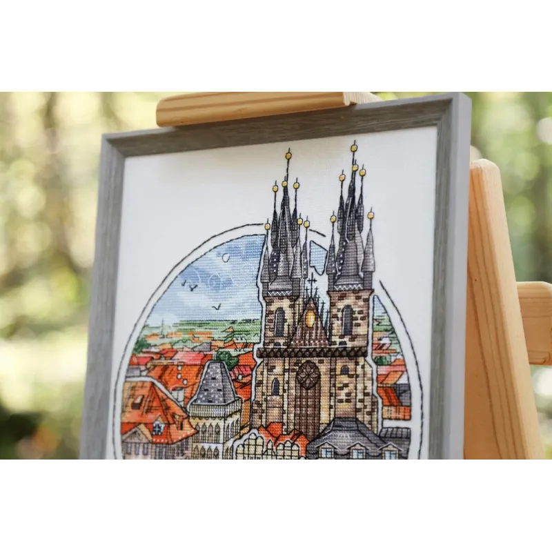 Counted cross stitch kit "Fabulous Prague" 21.5x25.8 cm S/GM059