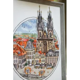 Counted cross stitch kit "Fabulous Prague" 21.5x25.8 cm S/GM059