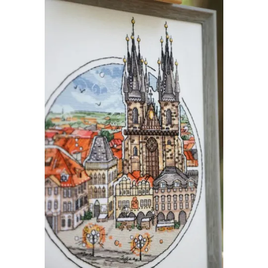 Counted cross stitch kit "Fabulous Prague" 21.5x25.8 cm S/GM059