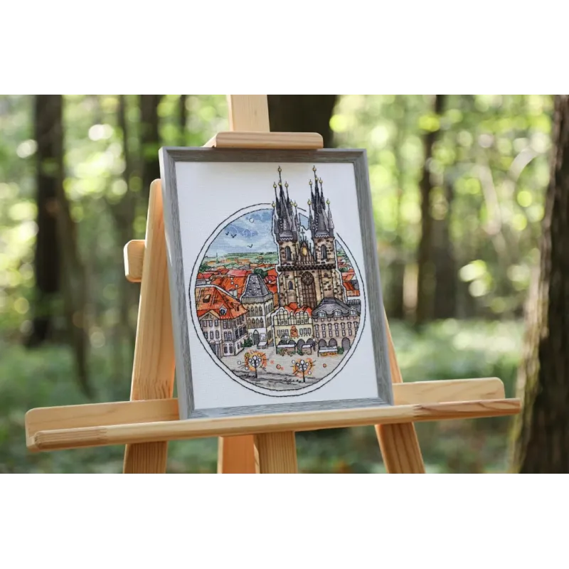 Counted cross stitch kit "Fabulous Prague" 21.5x25.8 cm S/GM059