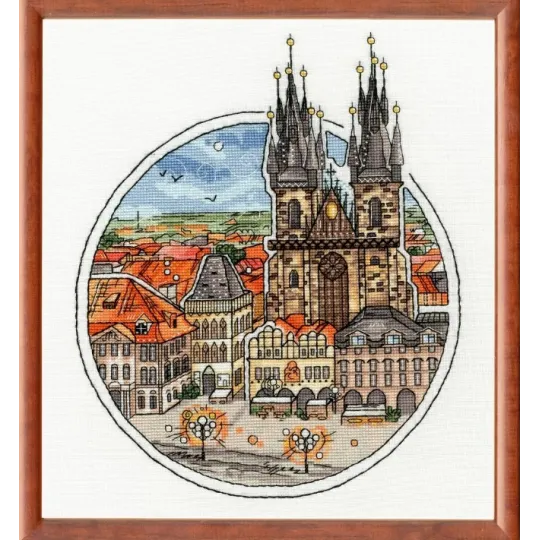 Counted cross stitch kit "Fabulous Prague" 21.5x25.8 cm S/GM059