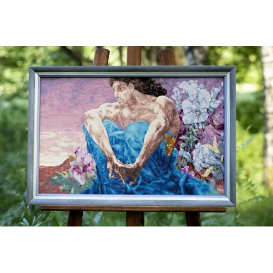 Gezählter Kreuzstich-Set "Dämon sitzt. 1890" S/MK081