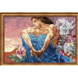 Набор для вышивания крестом "Демон Сидящий. 1890" 56.6x36 cm S/MK081