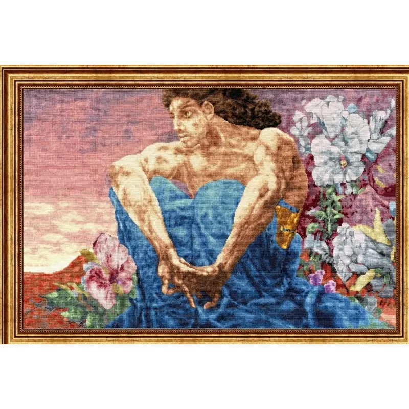 Zählkreuzstich-Set "Sitzender Dämon. 1890" 56.6x36 cm S/MK081