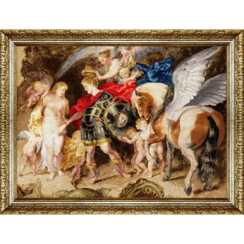 Counted cross stitch kit "Perseus freeing Andromeda" S/MK088