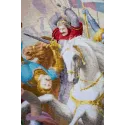 Counted cross stitch kit "Jeanne d'Arc in battle" 81x66 cm S/MK090
