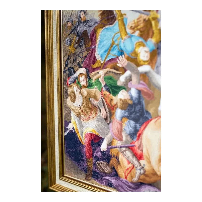 Набор для вышивания счетным крестом "Жанна д'Арк в битве" 81x66 cm S/MK090