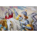 Counted cross stitch kit "Jeanne d'Arc in battle" S/MK090