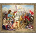 Counted cross stitch kit "Jeanne d'Arc in battle" S/MK090