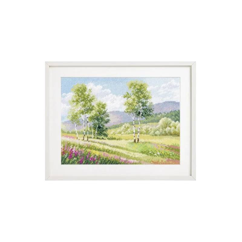 Cross stitch kit "Native spaces. Birch trees" S3-35