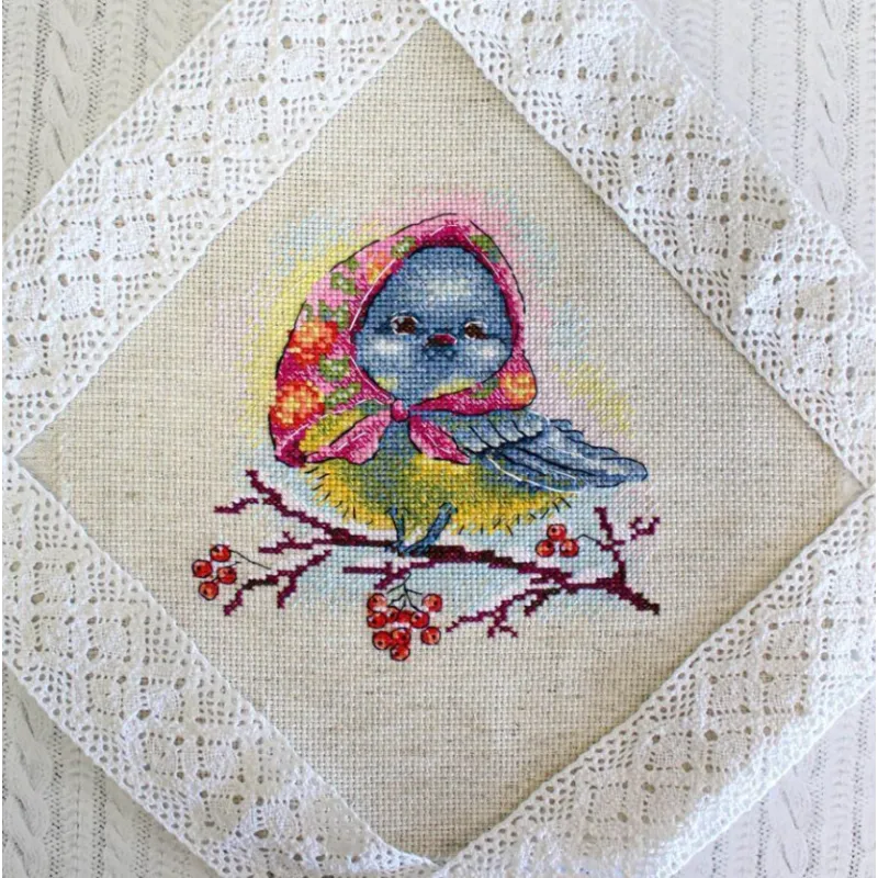 Cross stitch kit "Elegant titmouse" SM-728