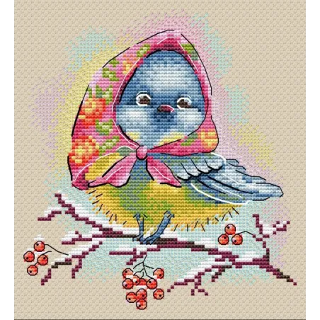 Cross stitch kit "Elegant titmouse" SM-728