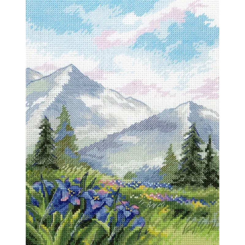 Cross stitch kit "Walk to the mountains" SNV-829