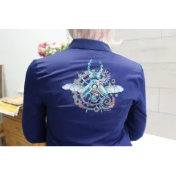 Wasserlösliches Canvas Kreuzstich-Set "Käfer" SV-807