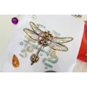 Набор для вышивания крестиком на водорастворимой канве "Стрекоза" SV-809