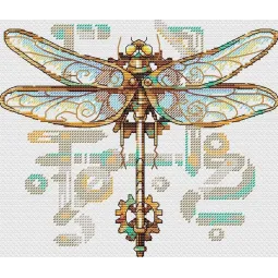 Water-soluble canvas cross stitch kit "Dragonfly" SV-809