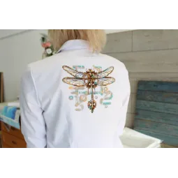 Набор для вышивания крестиком на водорастворимой канве "Стрекоза" SV-809