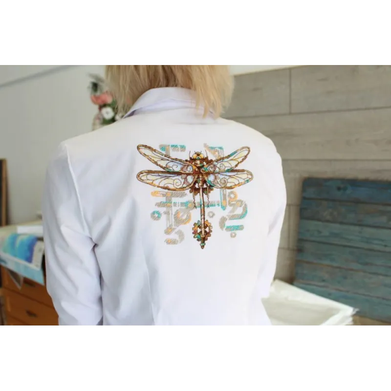 Набор для вышивания крестиком на водорастворимой канве "Стрекоза" SV-809