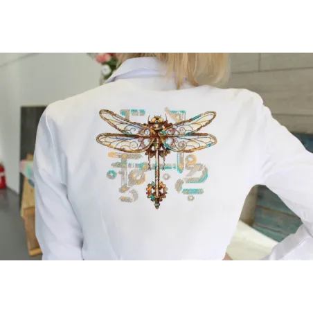 Набор для вышивания крестиком на водорастворимой канве "Стрекоза" SV-809