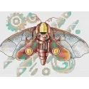 Water-soluble canvas cross stitch kit "Hawkmoth" SV-810