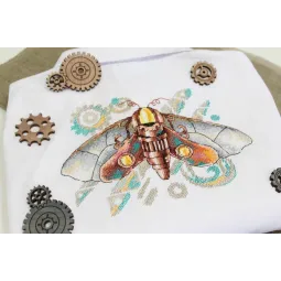 Water-soluble canvas cross stitch kit "Hawkmoth" SV-810