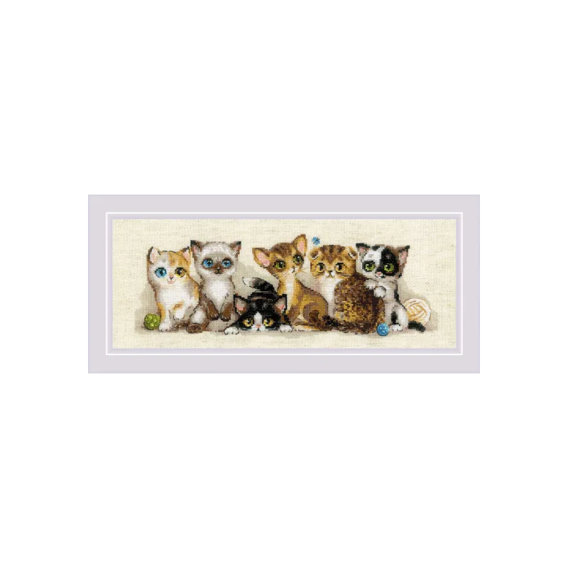 Cross stitch kit "Kittens" 40x15 SR2180