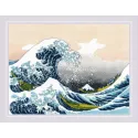 Cross stitch kit "The Great Wave off Kanagawa after K. Hokusai Artwork" 40x30 SR2186