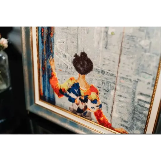 Набор для вышивания крестом "Токийское окно. 1975" 42×30.5 cm S/MK078