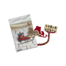 Roter Weihnachtsschlittschuh KF022/7-2