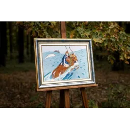 Kit de point de croix compté "L'Enlèvement" S/MK091