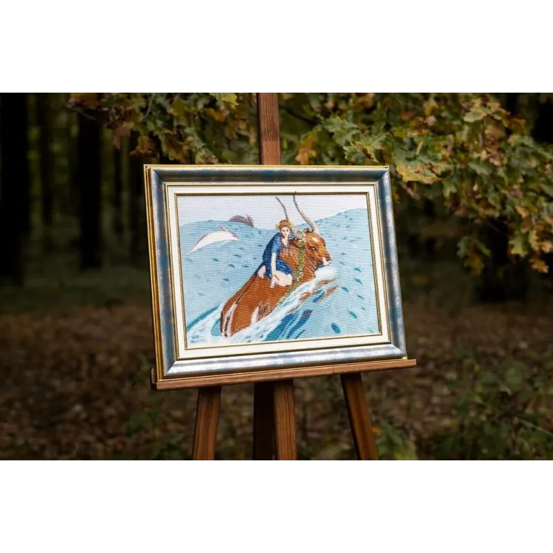 Zähl-Kreuzstich-Set "Die Entführung" 41,5x30 cm S/MK091