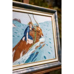 Zähl-Kreuzstich-Set "Die Entführung" 41,5x30 cm S/MK091