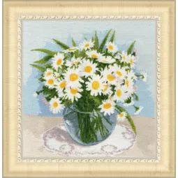 Cross stitch kit "Favourite Chamomiles" 29.5x29.5 cm S/LTS072