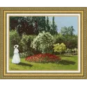 Kreuzstich-Set "Frau im Garten Sainte-Adresse" 36.3 × 46.2 cm S/MK051