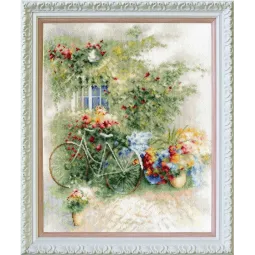 Kreuzstich-Set "Blumen sind überall" 37 × 29.5 cm S/AK017
