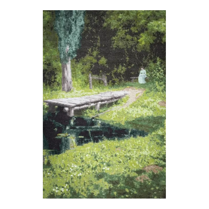 Zählstickerei-Set "Überwachsener Teich. 1879" 69,3x44 cm S/MK086