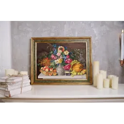 Набор для счетного креста "Цветы и фрукты. 1839" 47.5x35.2 см S/MK094